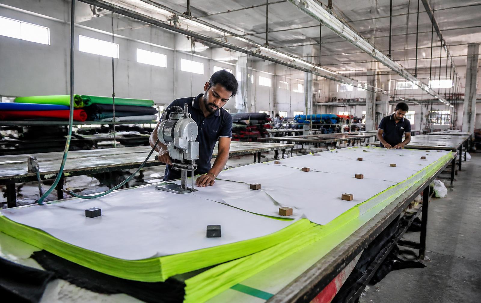 Pattern & Cutting department at Forest Sports, Sialkot