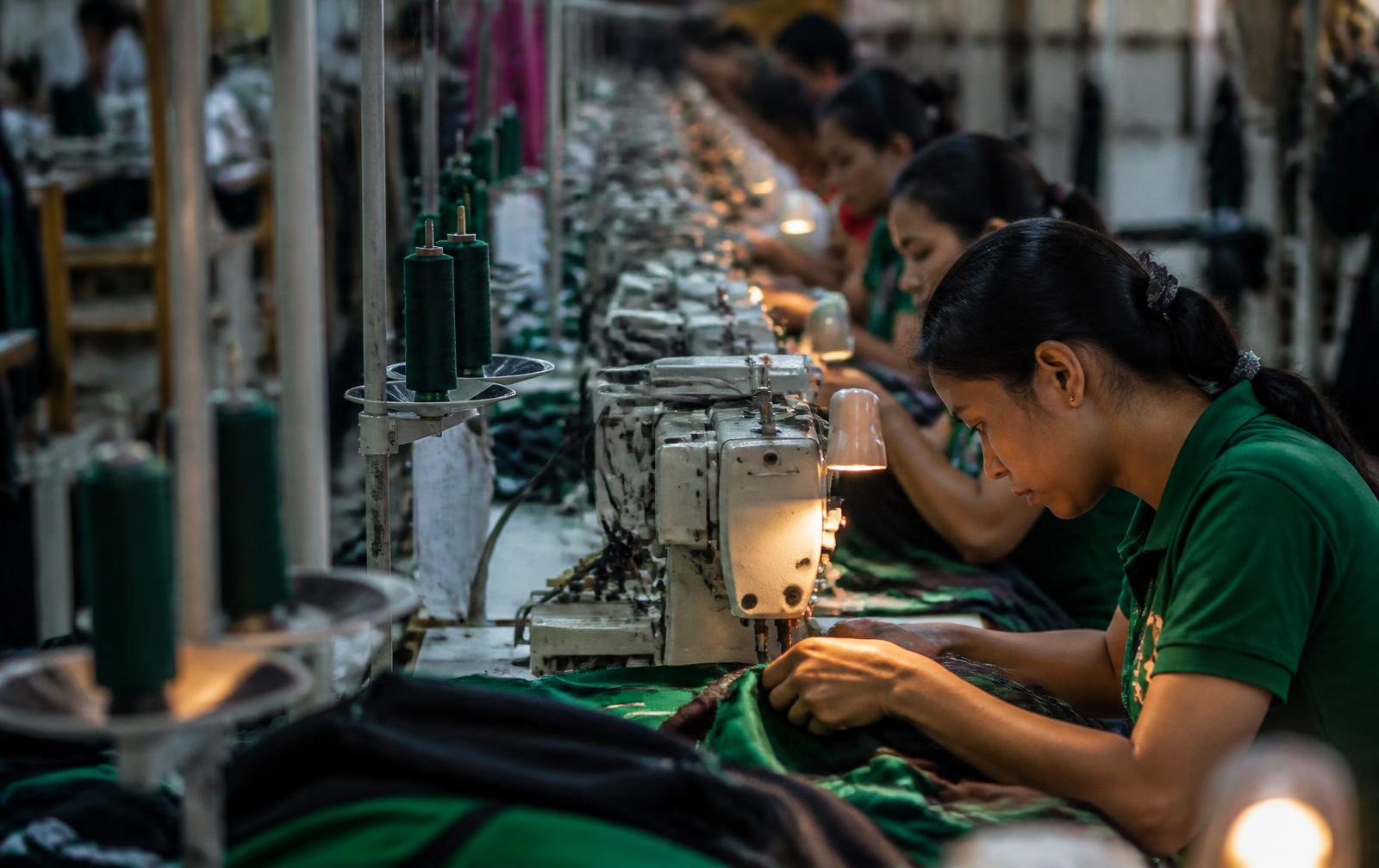 Stitching Lines department at Forest Sports, Sialkot