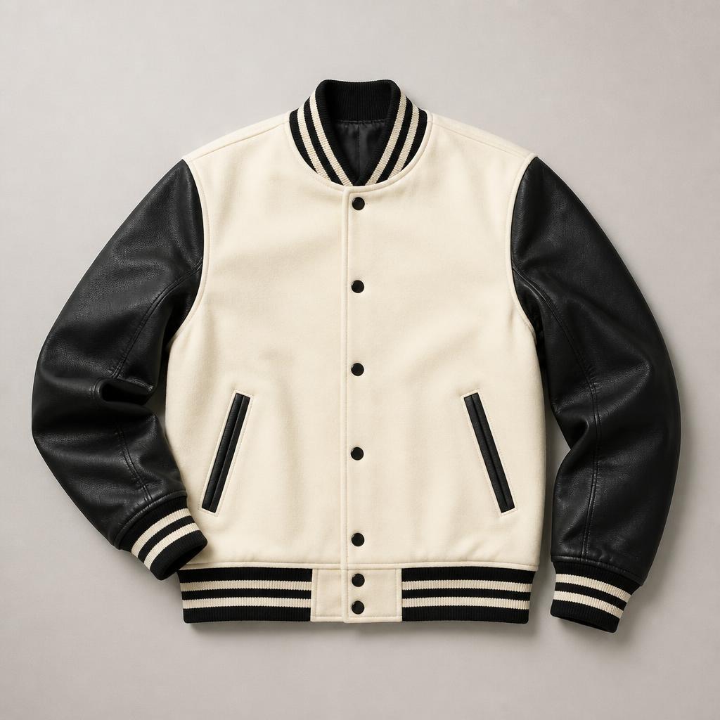 Wool-Body Varsity Jacket