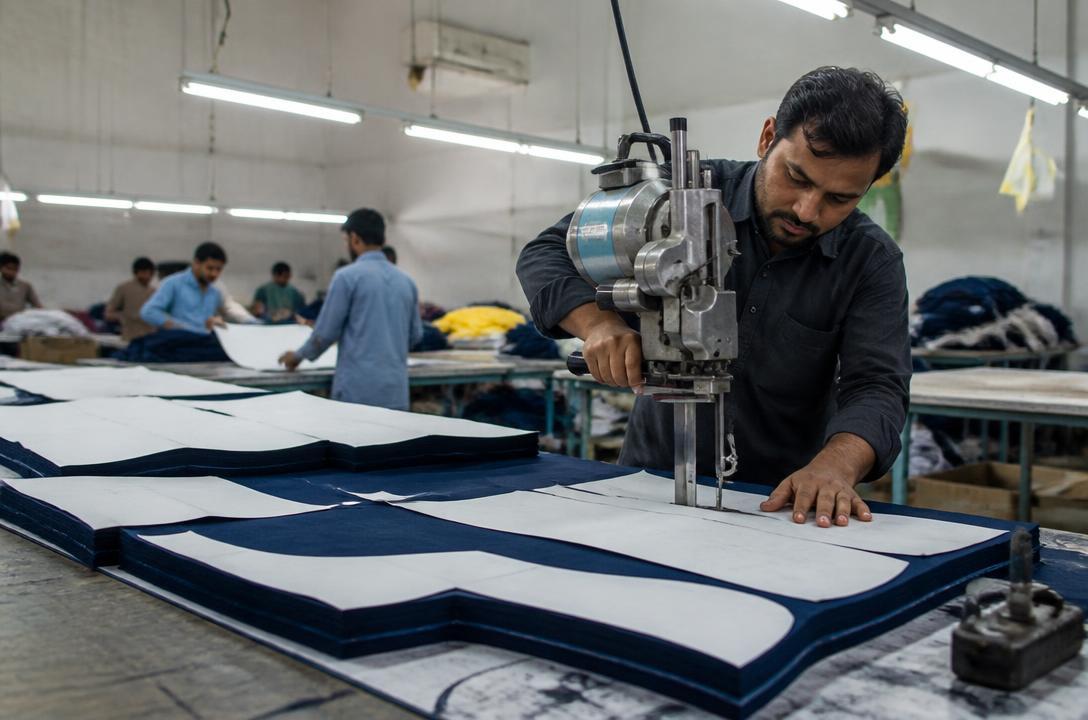 Pattern & Cutting — Forest Sports production stage